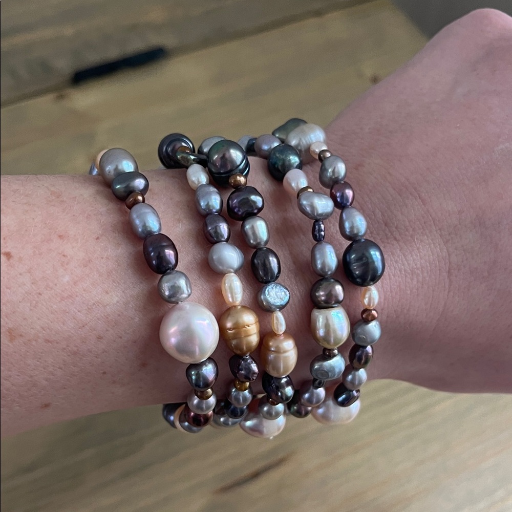 Multicolor Beaded Bracelets, Set of 5